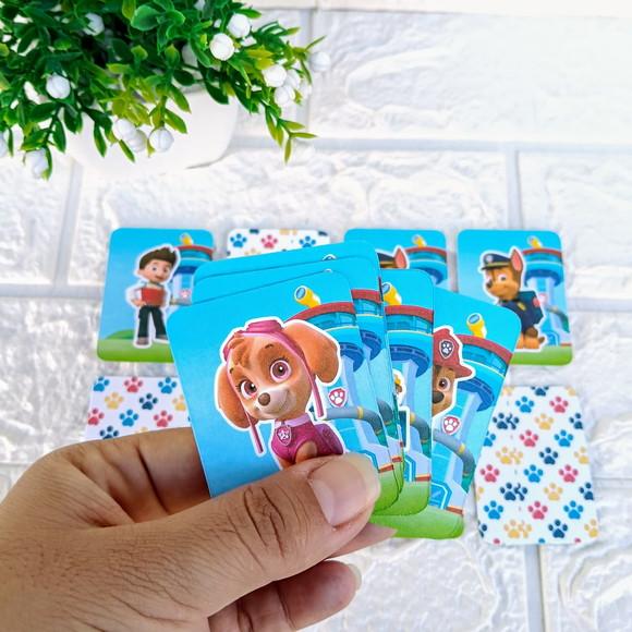 Kit 15 Lembrancinhas Jogo da Memória Patrulha Canina Person