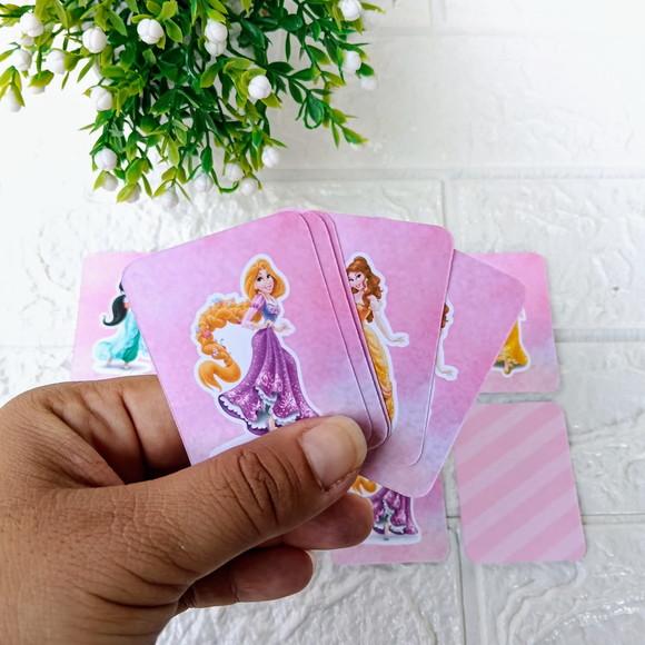 Kit 15 Lembrancinhas Jogo da Memória Personalizado Princesas
