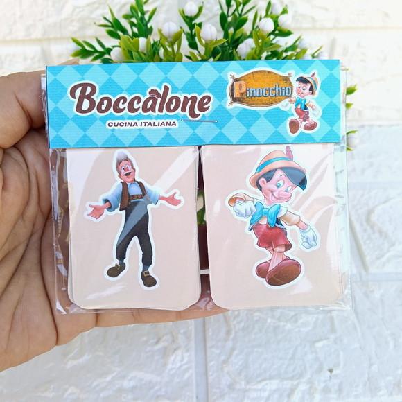 Kit 15 Lembrancinhas Jogo da Memória Pinoquio