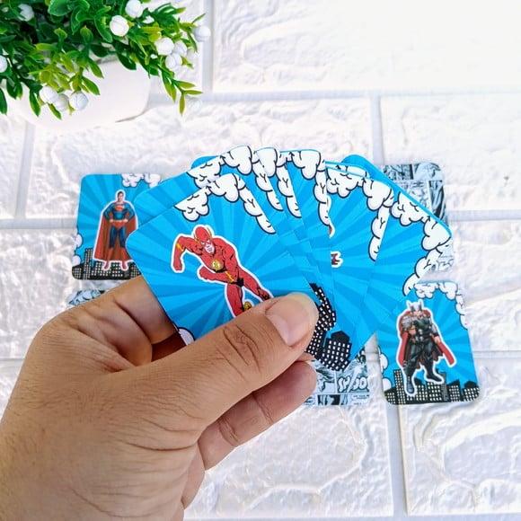 Kit 15 Lembrancinhas Jogo da Memória Super Heróis Personaliz