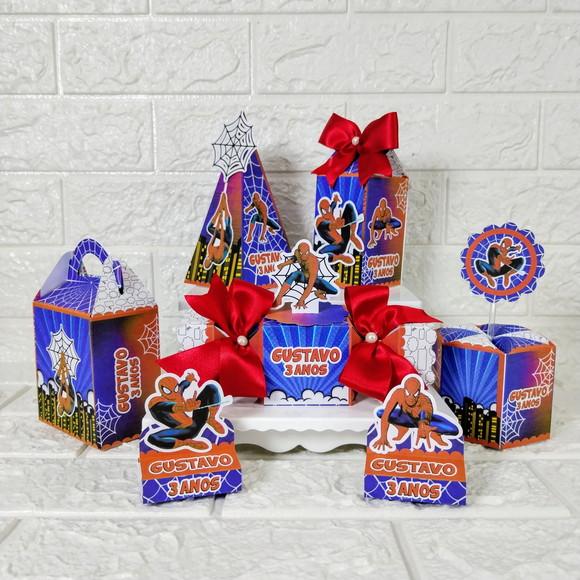 Kit 20 Caixas Homem Aranha