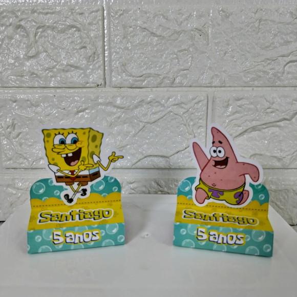 Kit 20 Caixas Lembrancinhas Personalizadas Bob Esponja