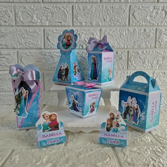 Kit 20 Caixas Lembrancinhas Personalizadas Frozen