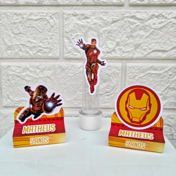 Kit 20 Caixas Lembrancinhas Personalizadas Homem de Ferro