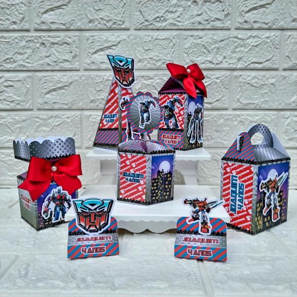 Kit 20 Caixas Lembrancinhas Personalizadas Optimus Prime