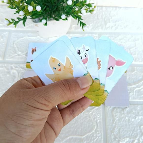 Kit 20 Lembrancinhas Jogo da Memória Personalizado Animais