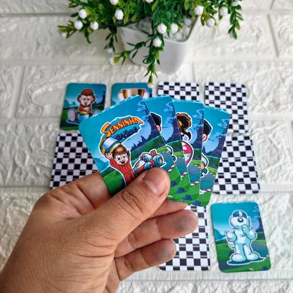 Kit 20 Lembrancinhas Jogo da Memória Personalizado Senninha