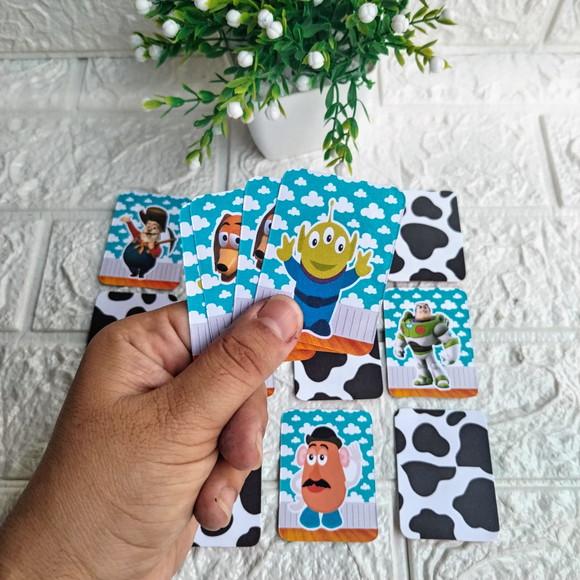 Kit 20 Lembrancinhas Jogo da Memória Personalizado Toy Story