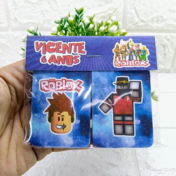 Kit 20 Lembrancinhas Jogo da Memória Roblox