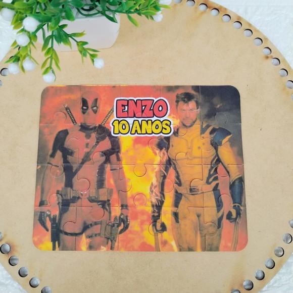 Kit 20 Quebra-cabeça Lembrancinha Todos os Temas
