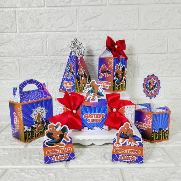 Kit 25 Caixas Homem Aranha