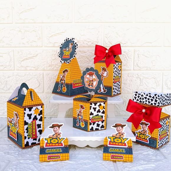Kit 25 Caixas Lembrancinhas Personalizadas Woody Toy Story