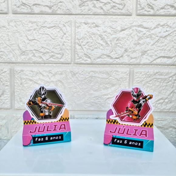 Kit 30 Caixas Lembrancinhas Personalizadas Power Rangers Ros