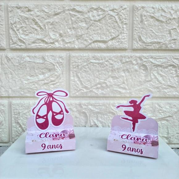Kit 30 Peças Lembrancinhas Bailarina Ballet Silueta