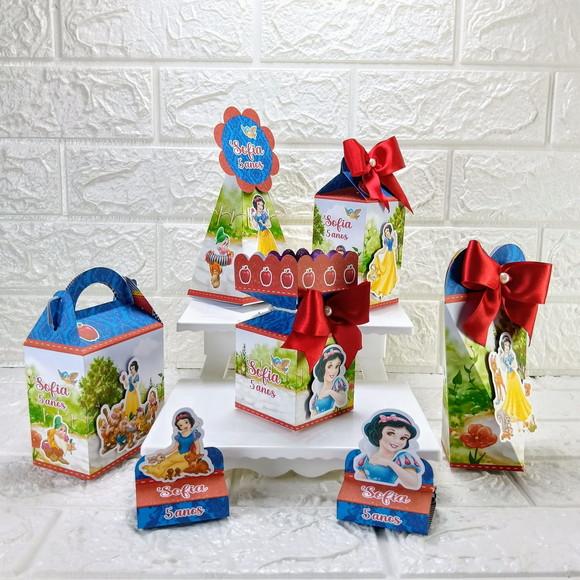 Kit 30 Peças Lembrancinhas Personalizadas a Branca de Neve