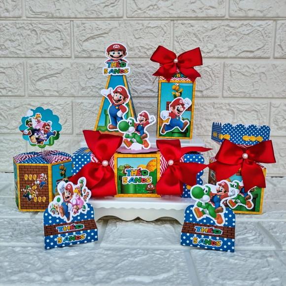 Kit 30 Peças Lembrancinhas Personalizadas Super Mario