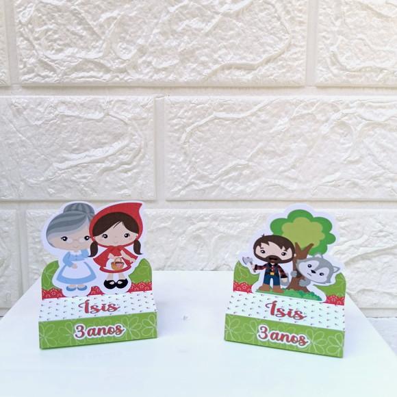 Kit 45 Peças Lembrancinha Personalizada Chapeuzinho Vermelho