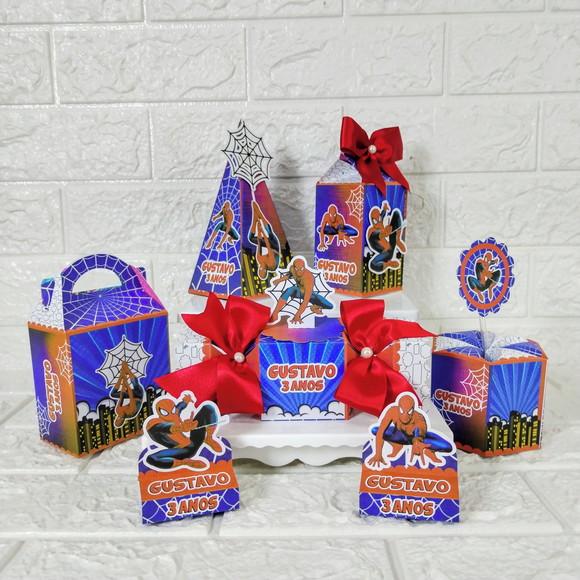Kit 45 Peças Lembrancinhas Homem Aranha