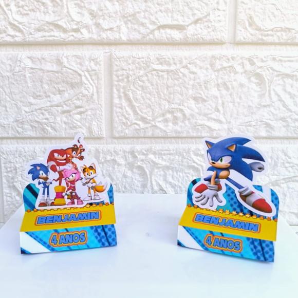 Kit 45 Peças Lembrancinhas Personalizadas Sonic