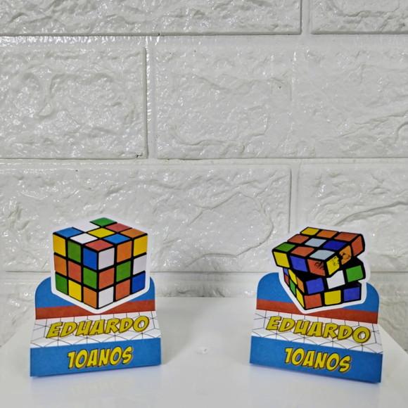 Kit 45 Peças Lembrancinhas Personalizadas Tema Cubo Magico