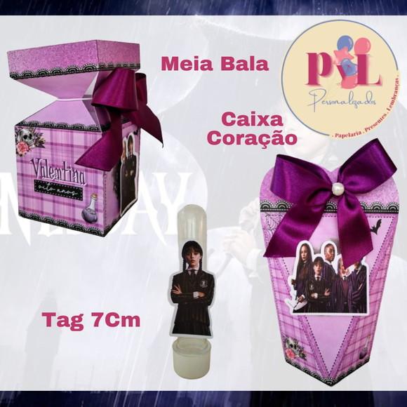 Kit 46 Peças Lembrancinha Personalizada Wandinha Personagens