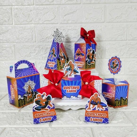 Kit 46 Peças Lembrancinhas Homem Aranha