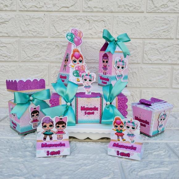 Kit 46 Peças Lembrancinhas Personalizadas Lol Surprise