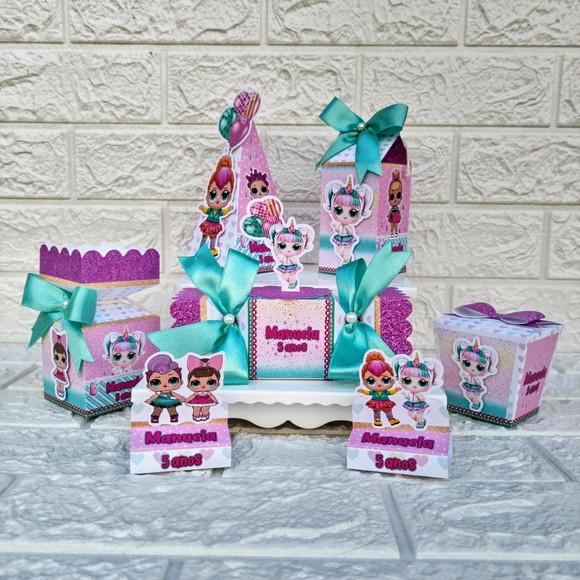 Kit 46 Peças Lembrancinhas Personalizadas Lol Surprise