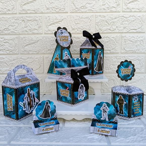 Kit 46 Peças Lembrancinhas Personalizadas Star Wars