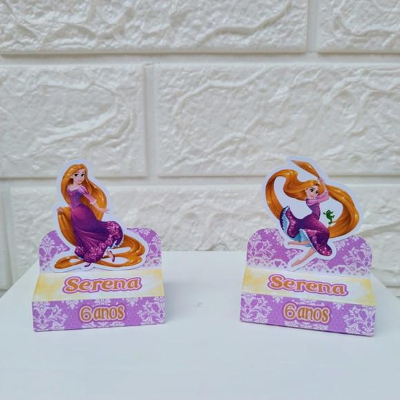 Kit 50 Caixas Enrolados Rapunzel Aquarelado