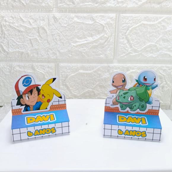 Kit 50 Caixas Lembrancinhas Personalizadas Pokemon