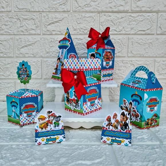 Kit 60 Peças Lembrancinhas Personalizadas Patrulha Canina