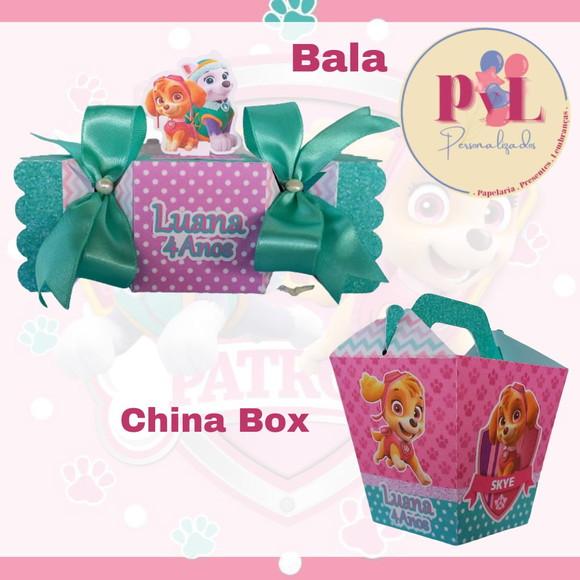 Kit 75 Peças Lembrancinhas Patrulha Canina Menina
