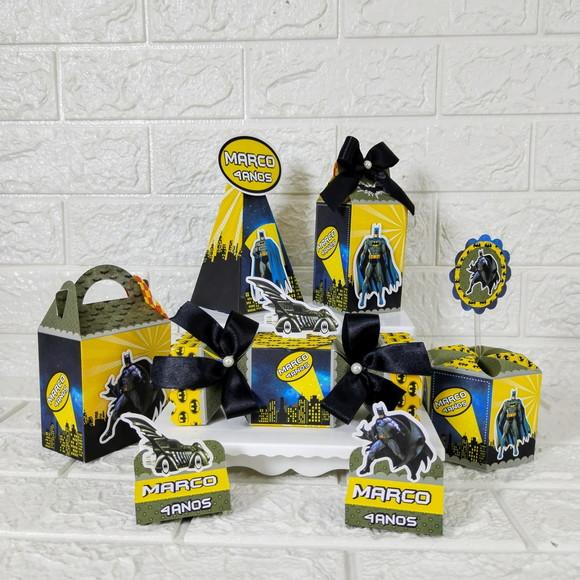 Kit 75 Peças Lembrancinhas Personalizadas Batman