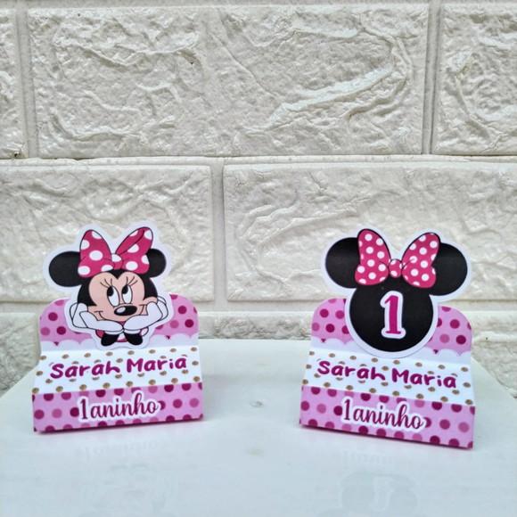 Kit 75 Peças Lembrancinhas Personalizadas Minnie Rosa