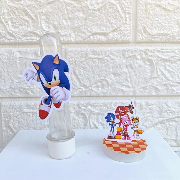 Kit 75 Peças Lembrancinhas Personalizadas Sonic