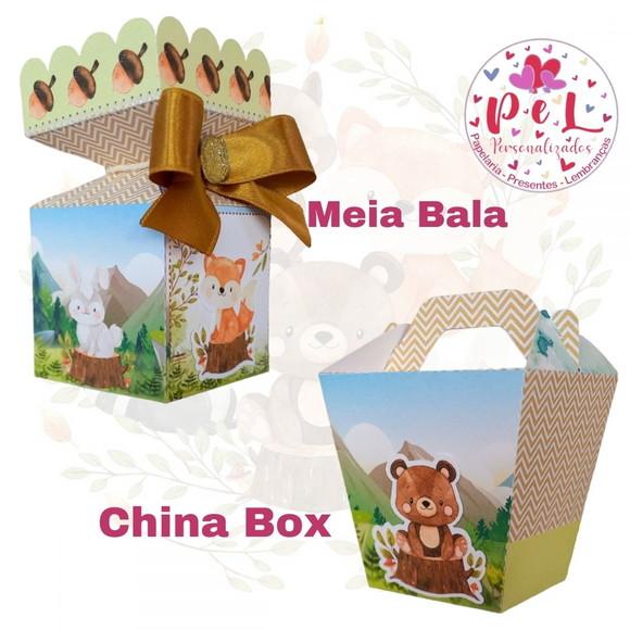 Kit: 145 Peças Lembrancinhas Bosque Encantado Menino