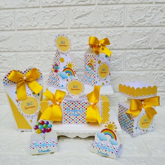 Kit: 145 Peças Lembrancinhas Personalizadas 365 Sorrisos