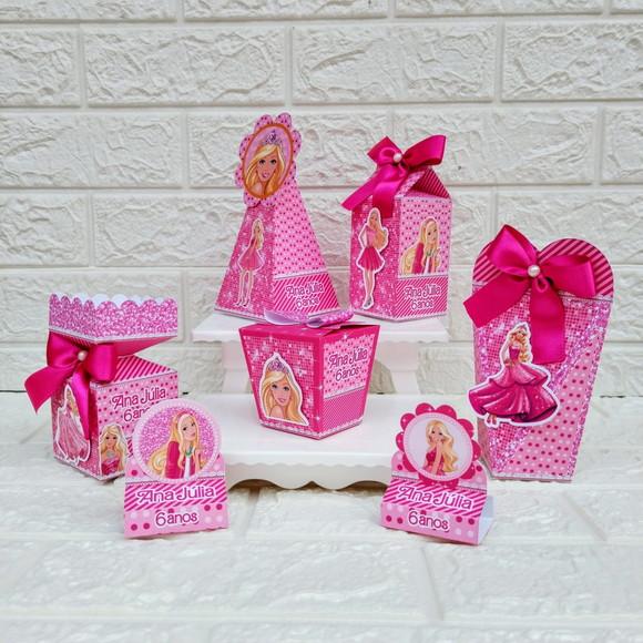 Kit: 145 Peças Lembrancinhas Personalizadas Barbie