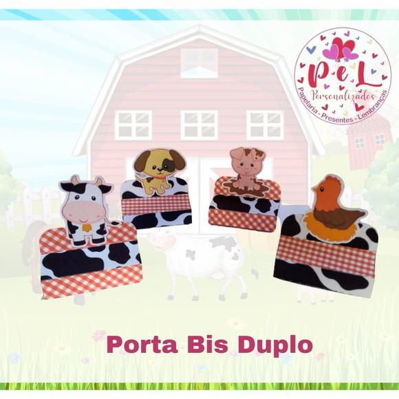 Kit: 145 Peças Lembrancinhas Personalizadas Fazendinha Verm