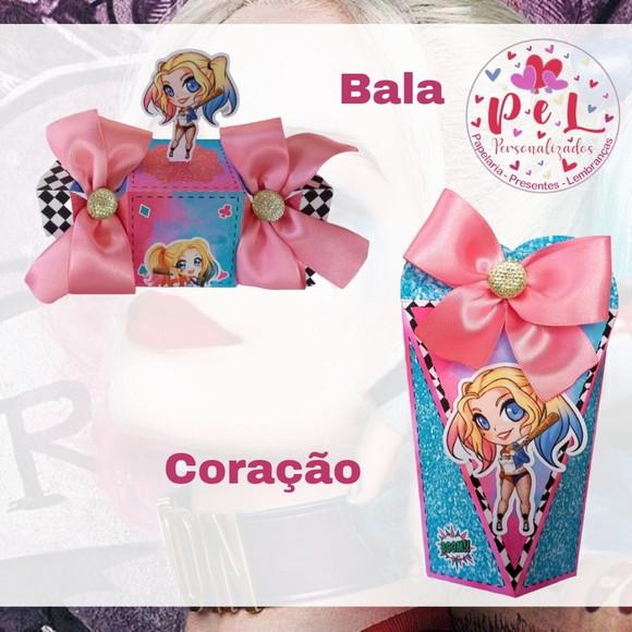 Kit: 18 Lembrancinhas Personalizadas Arlequina