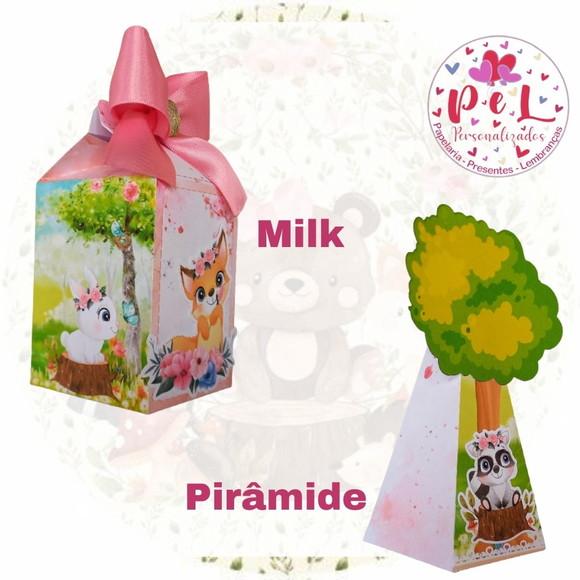 Kit: 30 Peças Lembrancinhas Bosque Encantado Menina
