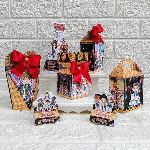 Kit: 30 Peças Lembrancinhas Personalizadas Stranger Things