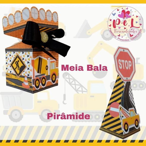 Kit: 45 Peças Lembrancinhas Personalizadas Construção