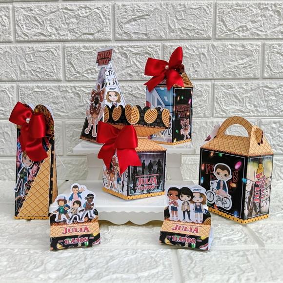 Kit: 45 Peças Lembrancinhas Personalizadas Stranger Things