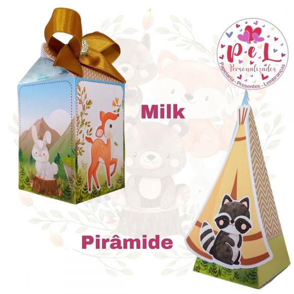 Kit: 46 Peças Lembrancinhas Bosque Encantado Menino