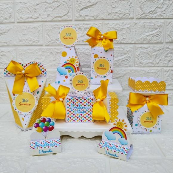 Kit: 46 Peças Lembrancinhas Personalizadas 365 Sorrisos