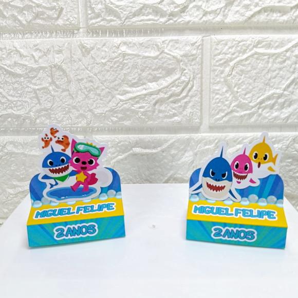 Kit: 46 Peças Lembrancinhas Personalizadas Baby Shark