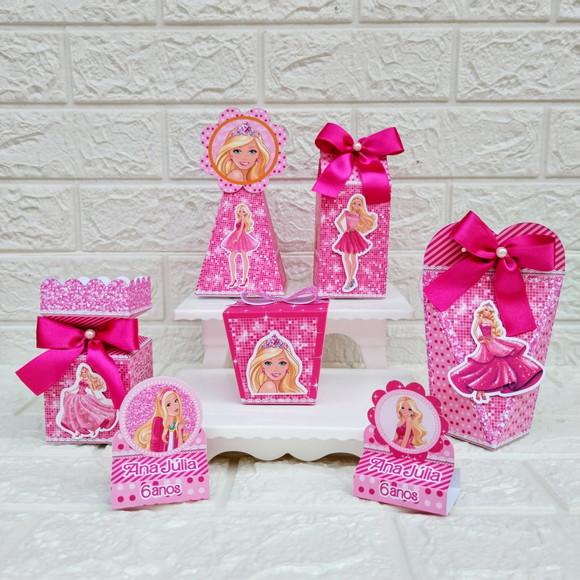 Kit: 46 Peças Lembrancinhas Personalizadas Barbie