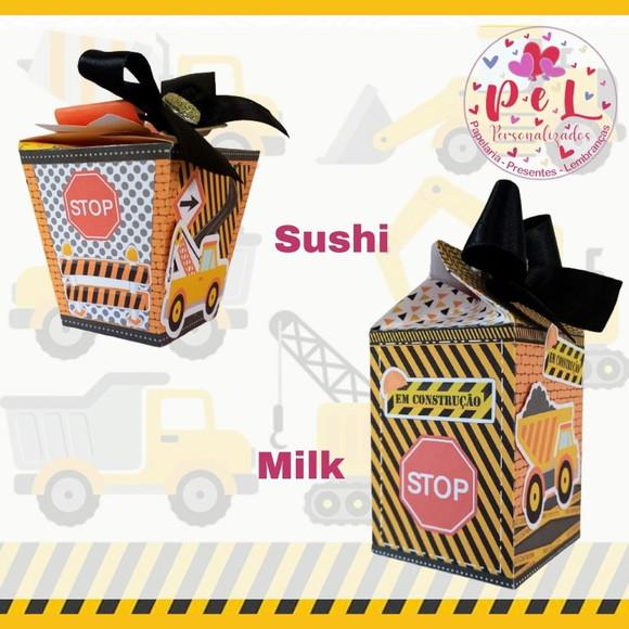 Kit: 46 Peças Lembrancinhas Personalizadas Construção